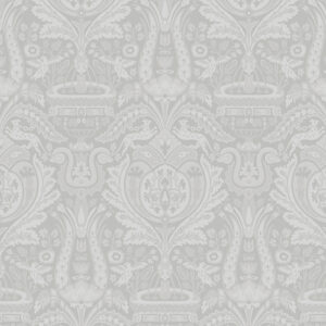 Heraldic Damask Slate Grey 113410