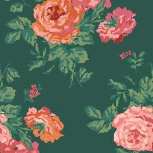 Cath Kidston Archive Rose Green Wallpaper 125496
