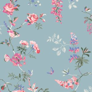 Cath Kidston Birds & Roses Summer Wallpaper 125504