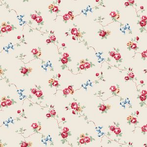 Cath Kidston Rose & Bows Cream Wallpaper 125511