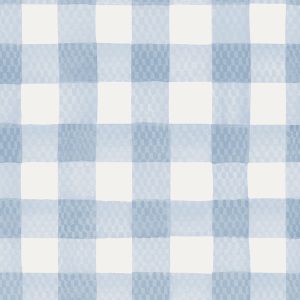 Cath Kidston Painted Gingham Blue Wallpaper 125514