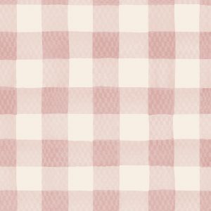 Cath Kidston Painted Gingham Pink Wallpaper 125515