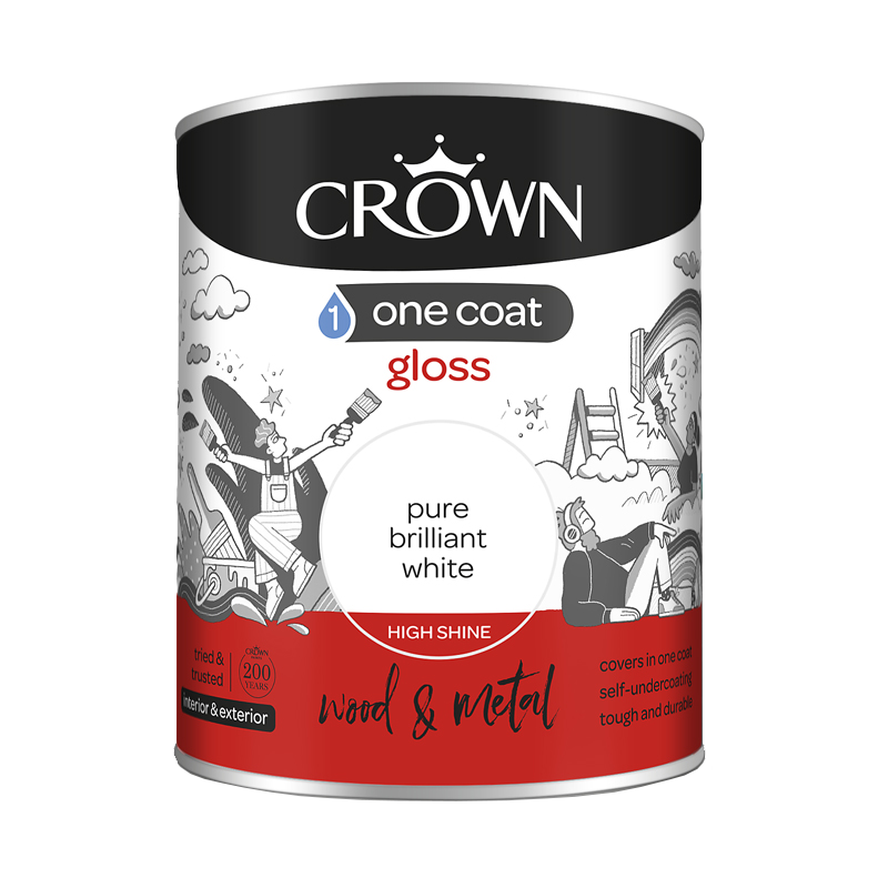 Crown Trade Solo White Gloss, Pure Brilliant White Buy Paints Online